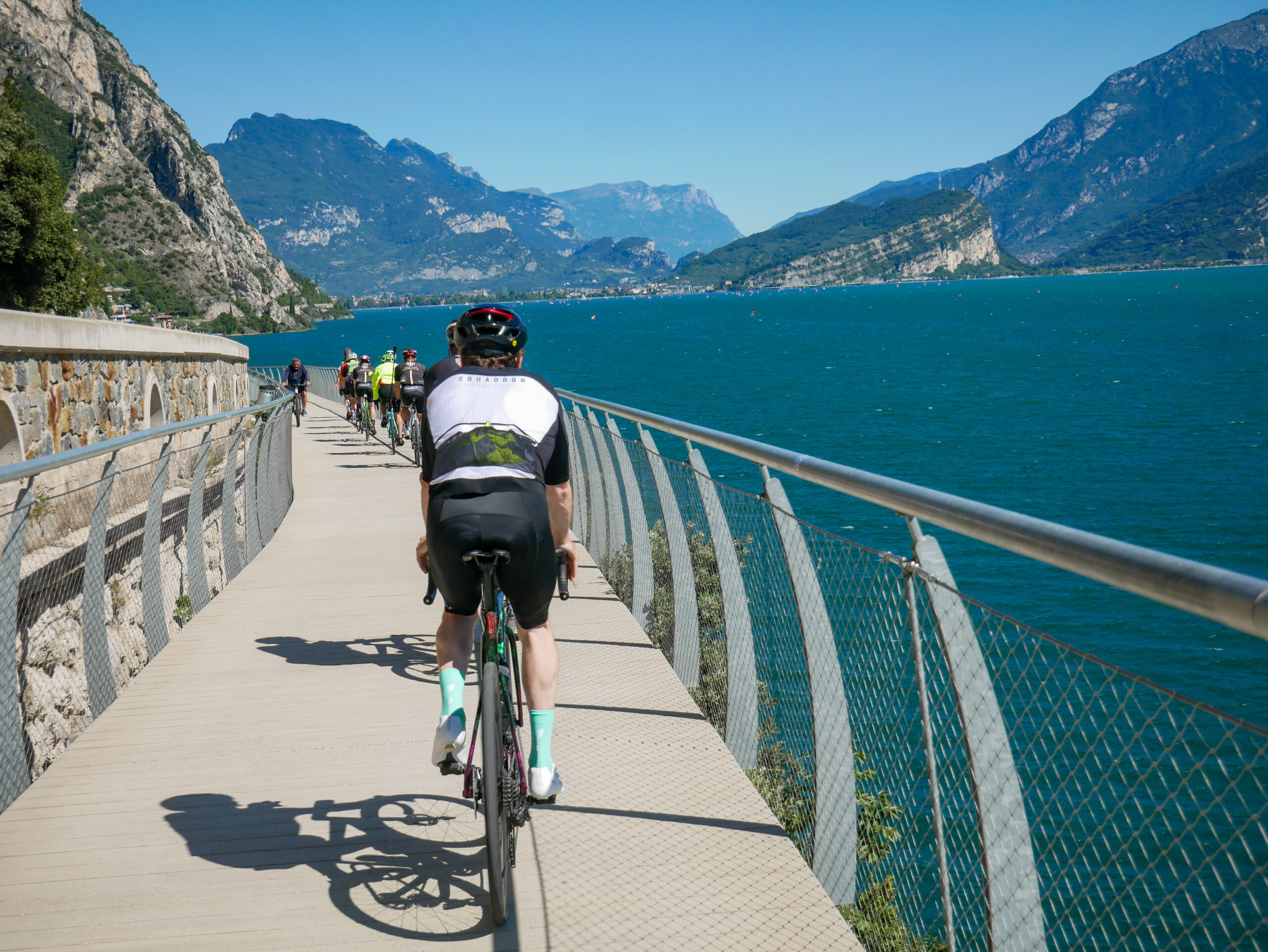 Cycling Lake Garda Suspended Cycle Path