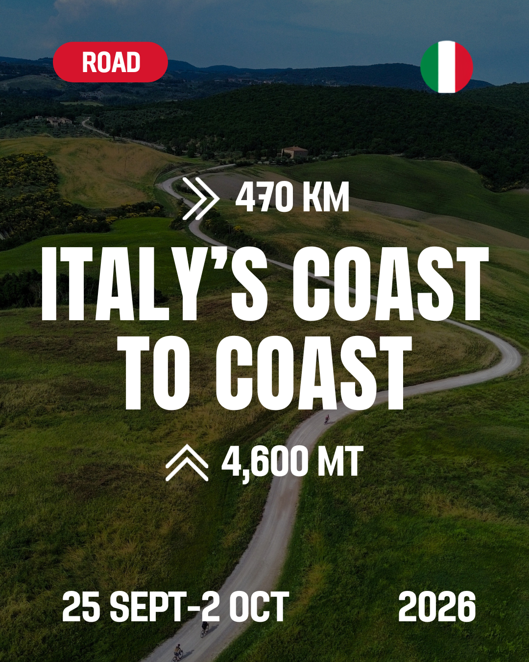 Italy's Coast to Coast Tour