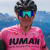 Isaac del Toro wearing a special pink jersey during the 2025 Giro d'Italia